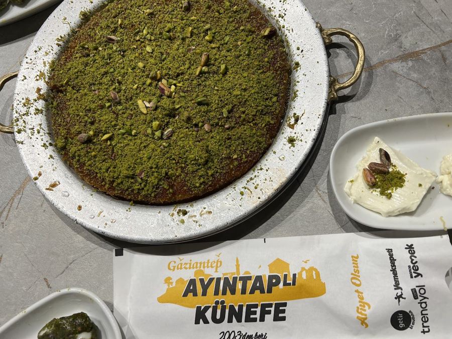 Bol Antep fıstıklı künefe ve Ayıntaplı Künefe paketi